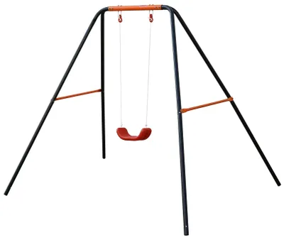 Image de Balançoires individuelles pour enfants pour le jardin, équipements de jeux d'extérieur pour les enfants de 3 à 8 ans, équipements de jeux et balançoires résistants
