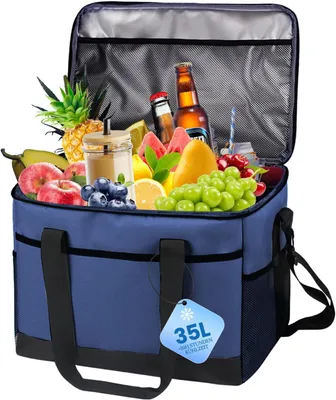 Obrázok produktu pre Chladiaca taška 35 l, skladacia, na piknik, 42x28x30 cm