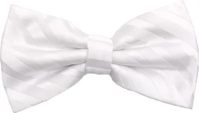 Produktbild von Fabio Farini - 1 Stück Weiße Herren Fliegen - Männer Querbinder Vorgebunden Bowtie Streifen - Weiß - Star Platinum