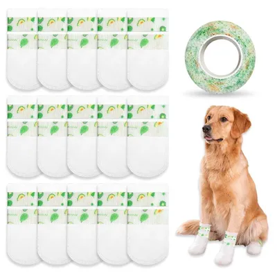 Productafbeelding van 20 Stuks Hondenschoenen voor Middelgrote Honden - Waterdichte Pootbescherming