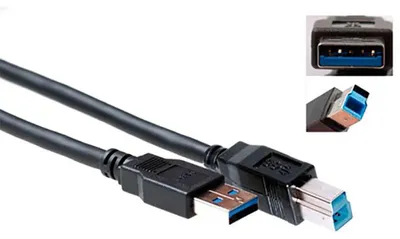 Immagine prodotto di ACT 1m, cavo USB 3.0 USB 3.2 Gen 1 (3.1 Gen 1) USB A USB B Nero