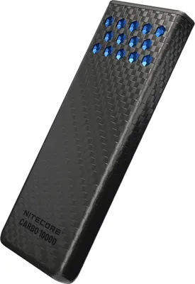 Obrázok produktu pre Nitecore CARBO10000G2BLU, 10000 mAh, Lithium-ion (Li-ion), 3,88 V, 30 W, Čierna, Modrá