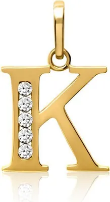 Produktbild von Buchstabenanhänger K aus 333er Gold GP0142
