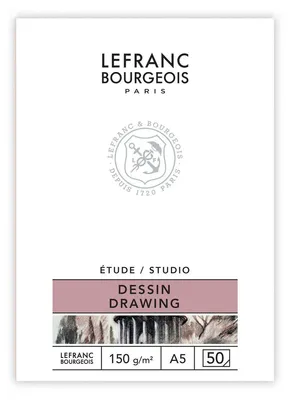 Produktbild von Lefranc Bourgeois 301333 Studio Zeichenblock 50 Blatt - A5, gebunden,150 g/m², f