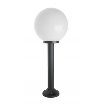 Zdjęcie produktu dla Lampa ogrodowa 80 cm kula biała lub dymiona 30 cm 1xE27 czarna IP43 SU-MA Kule K 5002/3/K 300