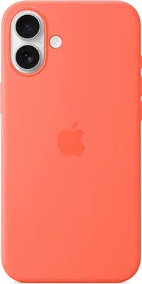 Image de Apple Silicone Backcover MagSafe pour l'Apple iPhone 16 - Tangerine Orange