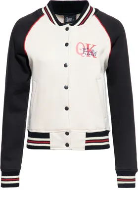 Produktbild von Queen Kerosin College Jacke - Poodle Schwarz XXL