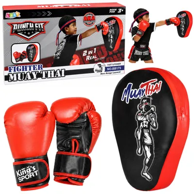 Immagine prodotto di Set Guanti Sportivi da Boxe Pad da Allenamento 2in1 Muay Thai