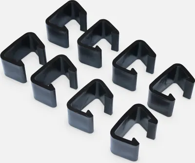 Produktbild von sweeek - 8er-Set Verbindungsstücke für Gartenlounge - Schwarz