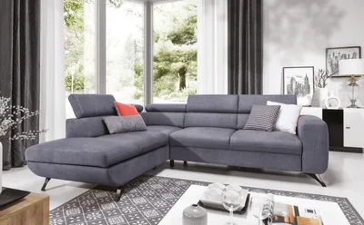 Productafbeelding van Moderne slaapbank, slaapsofa, bedfunctie, sofa, bank, gestoffeerde zithoek, hoekbank