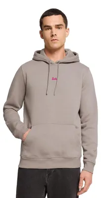 Produktbild von Spreadshirt Barbie Logo Klein Stick Herren Premium Hoodie, XXL, Taupe