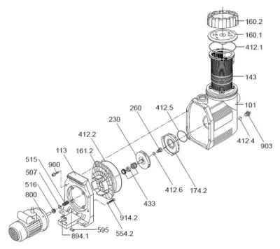 Produktbild von O-Ring für Leitschaufeleinsatz Speck BADU 90