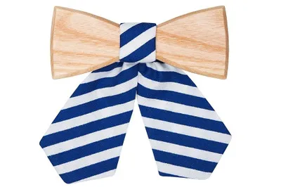 Immagine prodotto di Papillon in legno da donna BeWooden blu chiaro