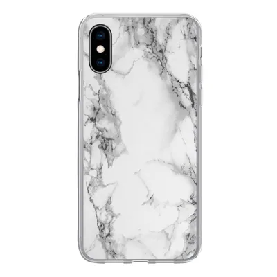 Produktbild von MuchoWow® Handyhülle Schutzhülle Hülle für iPhone X Marmor - Stein - Weiß - Grau - Schwarz - Marmoroptik Silikon Softcase Handy Hülle - Handyhülle