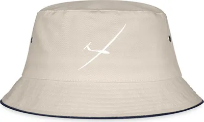 Produktbild von Spreadshirt Segelflugzeug JS1 Sport Fliegen Pilot Fischerhut, L/XL (Caps), Natur/Navy