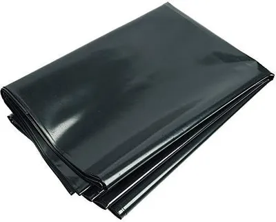 Produktbild von 2x6m Polyethylenfolie Schwarze Gewächshausfolie, 2mil Extra Dick Reißfest Gartenfolie aus Polyethylen, Folientunnel für Gartenarbeit Tomatenhaus Treibhaus Folie (125Mu /500G)