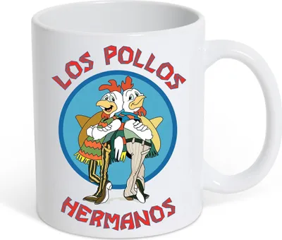 Produktbild von Los Pollos Hermanos Tasse - Kaffeetasse mit trendigen Design - Perfekt für Serienliebhaber und Fans spannender Unterhaltung (Weiß)