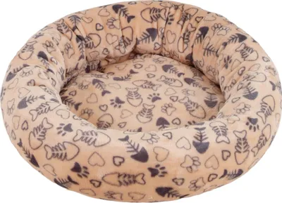 Obrázek produktu pro Pelíšek pro psy a kočky Amélie De luxe 60 cm A63, béžová/šedá