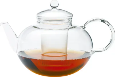 Produktbild von Trendglas Jena Teekanne Miko im klassischen Design mit Glassieb, 2 L
