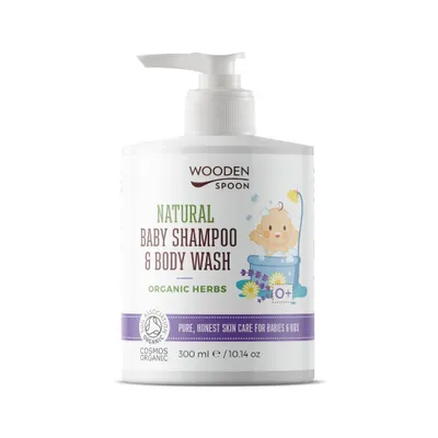 Obrázok produktu pre Naturalný Baby Šampón a Čistiaci Krém s Levanduľou a Bylinkami WOODEN SPOPON