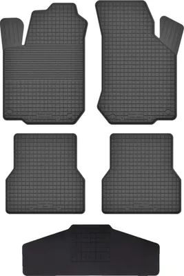 Produktbild von Gummi Fußmatten Set Für: Kia Picanto I (2003-2011) Gummimatten Schwarz