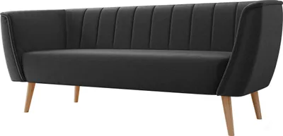 Produktbild von MIRJAN24 Sofa Pas 3, Polstersofa mit Wellenfeder, Holzfüße, Wohnzimmer Kollektion (Farbe: Kronos 34)