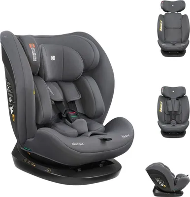 Obrázek produktu pro Dětská autosedačka Kikkaboo i-Explore i-Size (40 - 150 cm) nastavitelná opěrka hlavy, pásy tmavě šedá