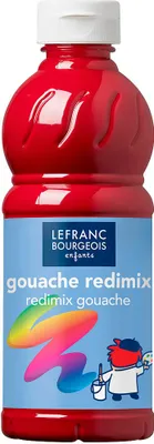 Produktbild von LEFRANC BOURGEOIS Gouache Liquide Redimix Temperafarbe rot 500,0 ml
