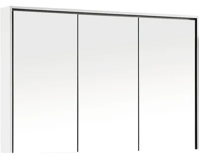Produktbild von Spiegelschrank Differnz Providence 120 x 16 x 70 cm weiß 3-türig