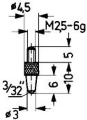 Immagine prodotto di Inserto di misura in acciaio tipo 21/ 3,0 mm KÄFER
