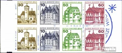 Produktbild von Briefmarken Berlin (West) 1980 Mi MH12cb (kompl.Ausg.) t-Querstrich tieferstehend postfrisch Burgen und Schlösser