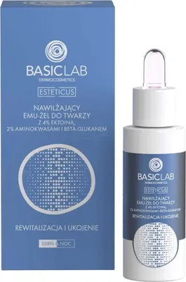 Produktbild von Basiclab Moisturizing Emulgel Serum with 4% Ection 30ml