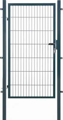 Produktbild von Arvotec Gartentor BxH 100x140 cm mit Schließzylinder und Zaunanschluss Anthrazit Gitterzauntor Stabmattentor Einzeltor Doppelstabmattentor Gartentür