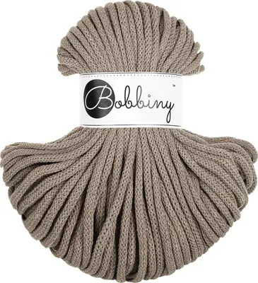Zdjęcie produktu dla Bobbiny Premium 5 mm 50 m Coffee Sznurek