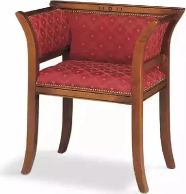 Produktbild von Stuhl Armlehnen Design Polster Luxus Textil Polstermöbel Wohnzimmer Lehnstuhl