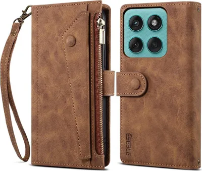 Produktbild von Motorola Edge 60 / 60 Fusion Hülle - Coverup Klapphülle mit Brieftasche - Braun