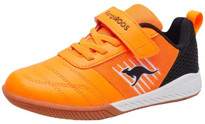 Produktbild von KangaROOS K5-super Court Ev, Sneaker Uni Kinder, Neon Orange Jet Black 7950,