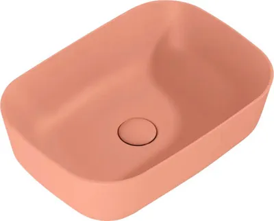 Obrázok produktu pre Umývadlo na dosku Jungborn NONUS DECEM sanitárna keramika růžová 455 mm