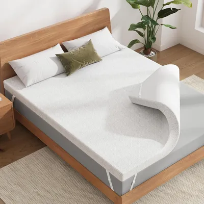 Zdjęcie produktu dla Matraca ortopedyczna - Dla łóżek z materacem - Zwiększa komfort snu - Pianka certyfikowana CertiPUR-US - 140 x 200 cm - Biała