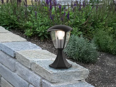 Produktbild von LED Sockelleuchte Wegbeleuchtung Gartenlampe Außenlampe Landhausstil, Höhe 30cm