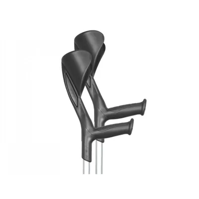 Produktbild von Krücke  Höhenverstellbar  ergonomische Manschette  Aluminium  Schwarz  Evolution Fun
