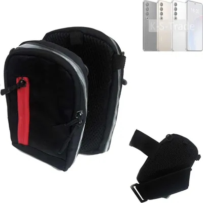 Produktbild von K-S-Trade Outdoor Gürteltasche Holster Umhängetasche kompatibel mit Meizu 20 Pro schwarz Handy Tasche Case travelbag Schutz Hülle Handy Hülle