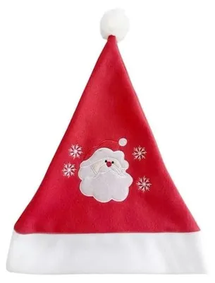 Immagine prodotto di Cappello di Natale con Babbo Natale applicato 29x43cm