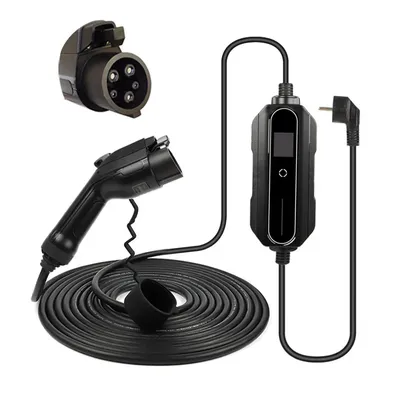 Produktbild von Mobile Ladestation, Tragbarer Ladegerät Modus 2, LED-Anzeige, Typ 1 10 Meter
