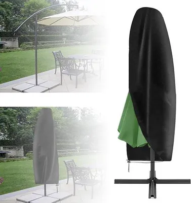 Obrázok produktu pre Vodotesný obal na záhradný slnečník, čierny, 280 cm