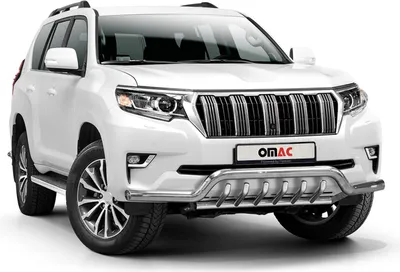 Obrázok produktu pre Predná ochranná lišta pre Toyota Land Cruiser 150 2017-22 ABE steel silver