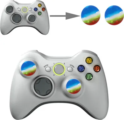Produktbild von Controller Aufsätze Thumbgrips Analog Silikon Schutzkappen Sony Playstation PS5, PS4, PS3, PS2, Xbox Series X/S, Xbox One, Xbox 360, Nintendo Switch Bunt