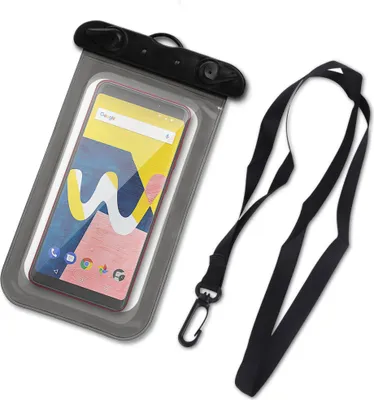 Produktbild von Wasserdichte Handy Tasche Wiko Smartphone Schutz Hülle Wasserfest Cover Strand Farben:Schwarz;Smartphone:Wiko Tommy 3