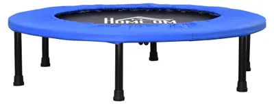 Produktbild von Fitness-Trampolin – Mini-Trampolin – Sprungmatte – Trainingsgerät – Indoor-Trampolin – Schwarz/Blau