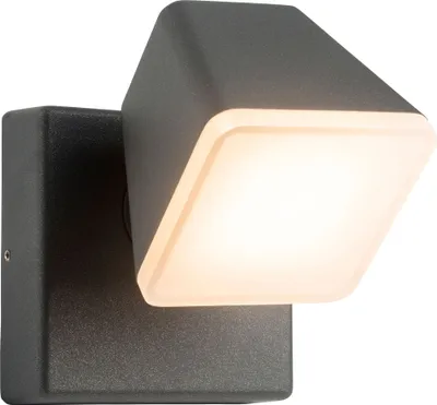 Produktbild von AEG Lampe Isacco LED Außenwandleuchte anthrazit | 1x 12.5W LED integriert, (1200lm, 3000K) | IP-Schutzart: 54 - spritzwassergeschützt